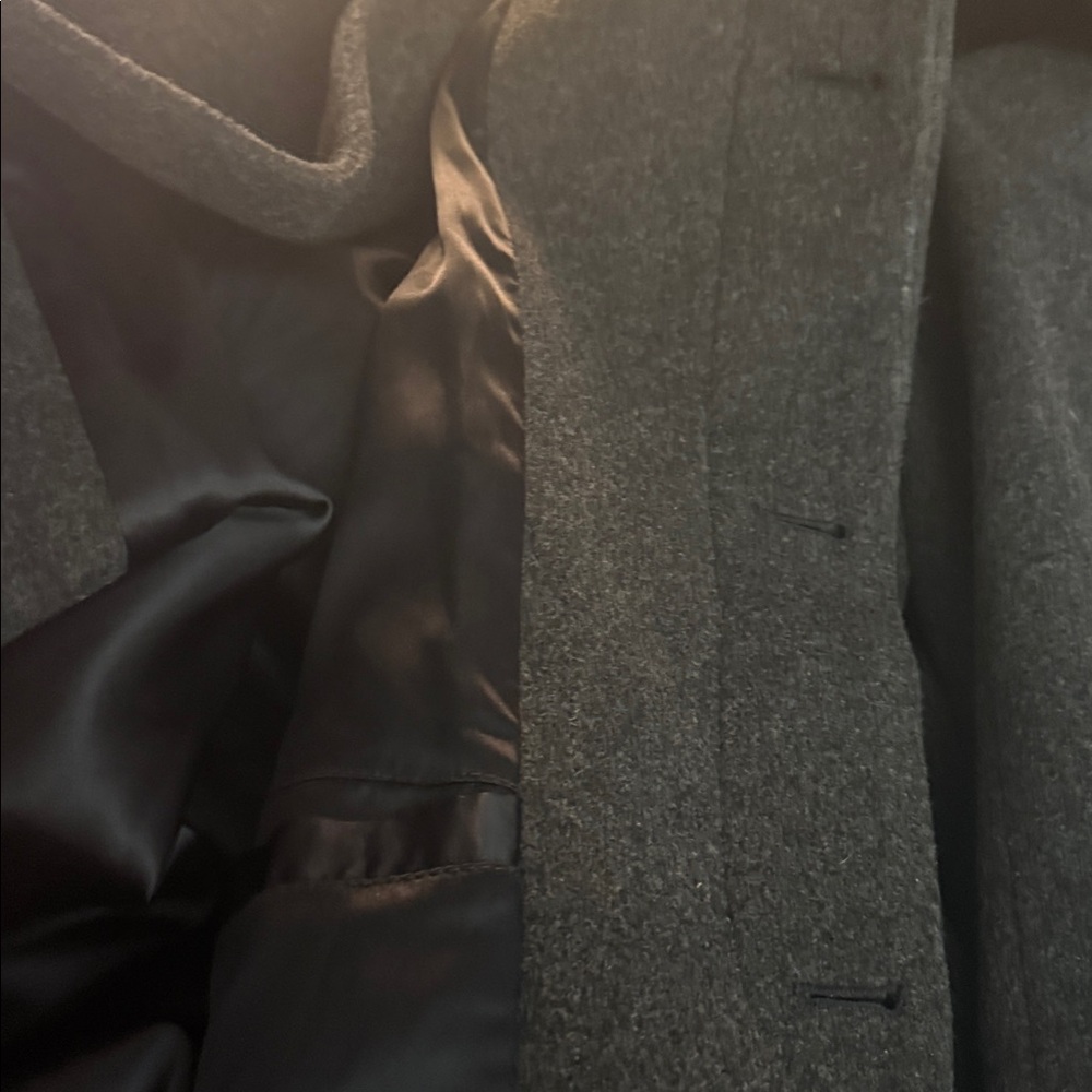 Nordstrom 100% Pure Wool Overcoat Tailored In The USA - Picture 12 of 14